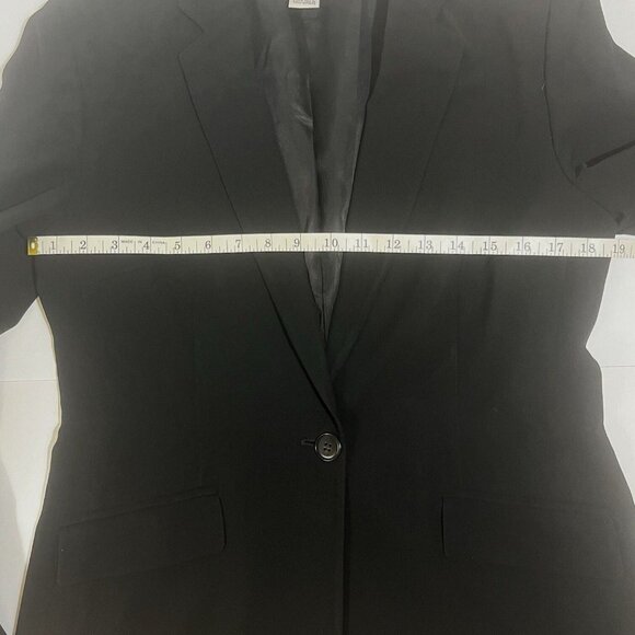 Jones New York Black Blazer Women’s Size 8 One Button Career Jacket USA - Picture 7 of 15